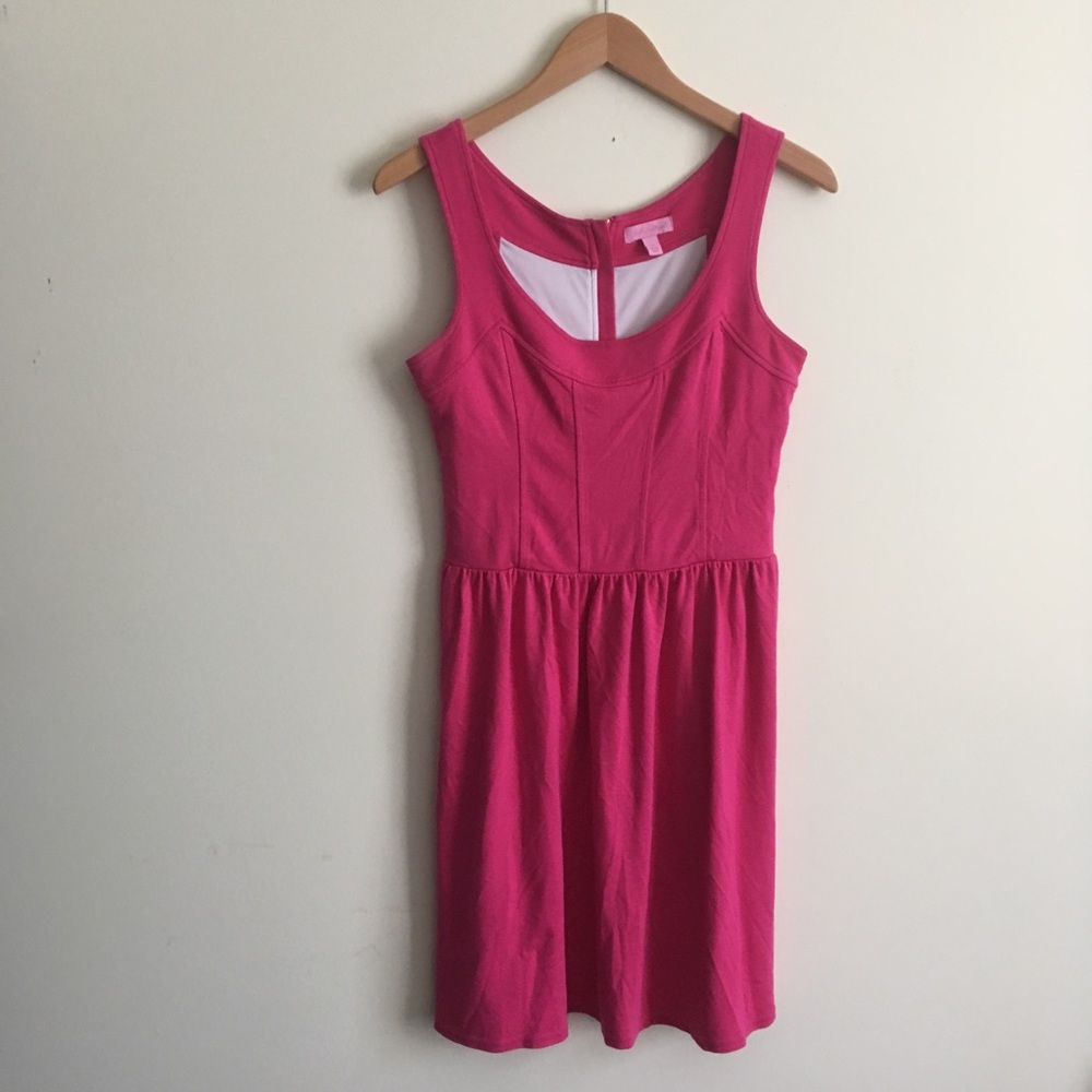 Lilly Pulitzer | Solid Pink Sleeveless Dress M